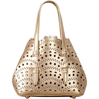 FATMOON Hollow Out Small Basket Bags for Women PU Leather Handbag with Inner Bag Shoulder Crossbody Bag for Beach Summer Travel