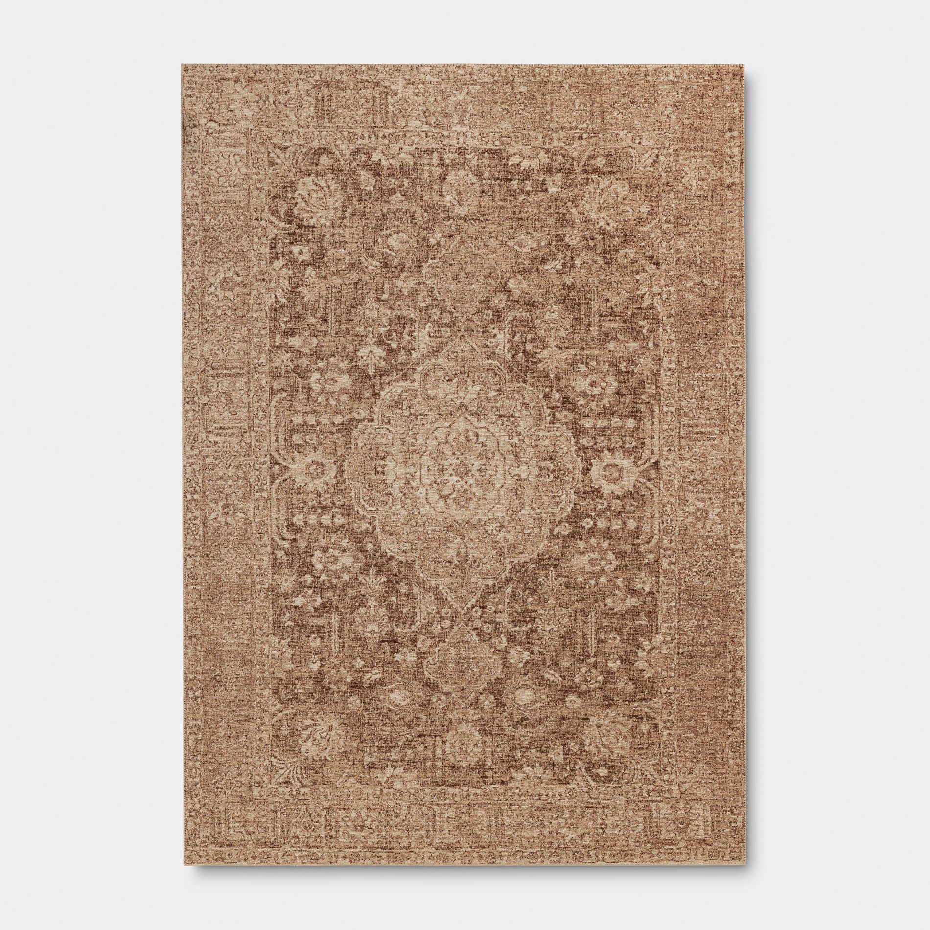 7'x10' Traditional Area Rug Brown - Threshold™
