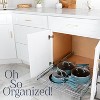 Hold N' Storage - Pull out Cabinet Organizer with Steel Metal Chrome Finished and 21 Inch Depth - 3 of 4