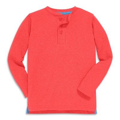 Primary Kids Heathered Long Sleeve Henley Tee