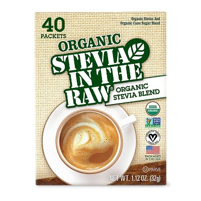 Organic Stevia In The Raw Zero Calorie Sweetener Packets - 1.12oz/40pk
