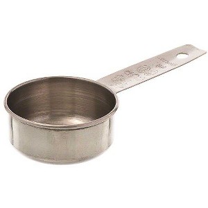 Browne Foodservice 1/4 Cup Stainless Steel Measuring Cup - 1 of 1