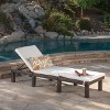 GDFStudio Laraine Outdoor Wicker Armless Adjustable Chaise Lounge with Cushion - 2 of 4