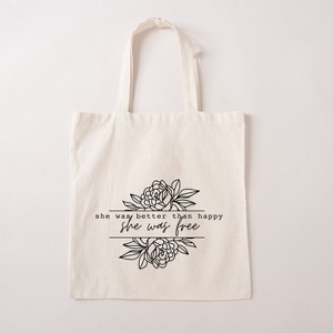 City Creek Prints Better Than Happy Canvas Tote Bag - 15x16 - Natural - 1 of 2
