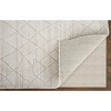 Redford Transitional Solid Ivory/Gray Area Rug - 4 of 4