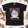 Simply Sage Market Women's Holly Jolly Santa Pink Short Sleeve Garment Dyed Tee - 3 of 4
