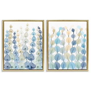 Stupell Industries Seaweed & Ocean Plants Pattern 2pc Floating Frame Art Set - 1 of 4
