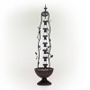 41" Metal Seven Hanging Cup Tier Layered Floor Fountain Bronze - Alpine Corporation - image 3 of 4