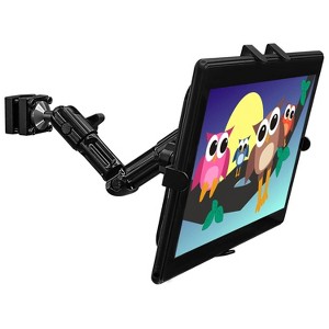 Mount-It! Premium Car Headrest Tablet Holder with Adjustable Arm | Heavy Duty Aluminum Car Tablet Mount for iPad 7, Galaxy Tab, Fire Tablets - 1 of 4
