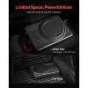 VEVOR 8" 400W Underseat Car Subwoofer, Slim Powered Car Subwoofers Under the Seat, Low Profile Audio Sub Built-in Amplifier, Black - 3 of 4