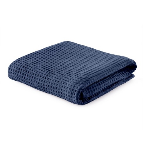 Great Bay Home Cotton Super Soft All-season Waffle Weave Knit Blanket ...