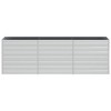 vidaXL Garden Raised Bed Silver Galvanized Steel Large Garden Raised Bed - 4 of 4