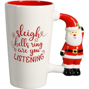 Pavilion Gift Company - Sleigh Bells - 17.5 oz Latte Cup - Drinkware - 1 of 4