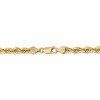 Black Bow Jewelry 5.5mm, 14k Yellow Gold, Diamond Cut Solid Rope Chain Bracelet - 3 of 4
