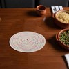 Unique Bargains Trivet Round Rope Woven Mat Cotton Non-woven Fabric 7.87"x7.87"x0.31" - 2 of 3