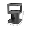 YIYIBYUS Side Table, Modern End Table, Black Metal Nightstand, Accent Table with Storage for Living Room Bedroom - 4 of 4
