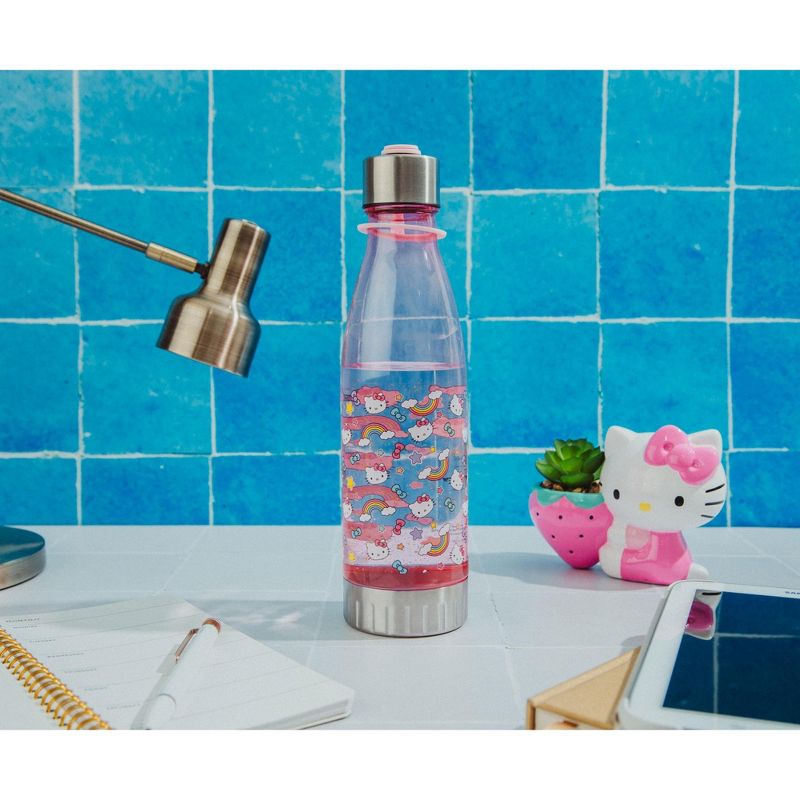Silver Buffalo Sanrio Hello Kitty Pastel Star Toss Print Water Bottle With Lid | Holds 20 Ounce, 4 of 7