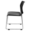 Hampden Furnishings 4pk Jody Collection Vinyl Stack Chair Black: 5-Year Warranty, Polypropylene Upholstery, No Assembly Required - 4 of 4