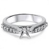 Pompeii3 Diamond Engagement Ring Setting 14k White Gold Vintage Semi Mounting Antique - 4 of 4