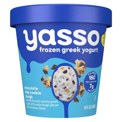 Yasso Greek Chocolate Chip Cookie Dough Frozen Yogurt Bar - 14 fl oz