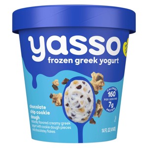 Yasso Greek Chocolate Chip Cookie Dough Frozen Yogurt Bar - 14 fl oz - 1 of 4