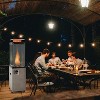 Tangkula 41,000 BTU Propane Patio Heater Glass Tube Standing Gas Heater w/ Cover Wheels - 2 of 4