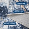 Machine Washable Area Rugs for Living Room, Modern Abstract Bedroom Rug, Low Pile Non-Slip Carpet - 4 of 4