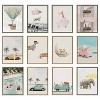 Kate & Laurel All Things Decor 18"x24" Sylvie Beaded Leopard in Car Beach Palms Framed Canvas by July Art Prints White - 4 of 4