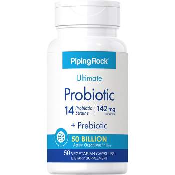 Piping Rock Probiotic Supplement | 14 Strains 50 Billion Organisms | 50 Capsules