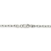 Black Bow Jewelry 3.5mm Sterling Silver D/C Solid Elongated Cable Chain Necklace - 4 of 4