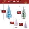 Joyfy 8Pack Mini Christmas Tree with LED Lights, bottle brush Christmas Tree ,4 Sizes Tabletop Ornaments for Home Warm White - 4 of 4