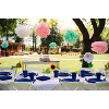 Crown Display 350 Piece Color Disposable Plastic Dinnerware party set- Serves 50 - 2 of 4
