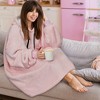 PAVILIA Faux Shearling Wearable Blanket Hoodie, Cozy Oversized Hooded Sweatshirt Adults, Warm Fleece Big Pocket - 4 of 4