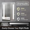 Costway Bathroom LED Mirror Wall-mounted 3-Color Dimmable Touch Button 27.5” x 20” - 4 of 4