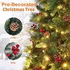4/5/6/7ft Unlit Premium Pine Christmas Tree with Pine Cones & Berries, 1000 Branch Tips for a Full Look, Hinged & Easy Assembly with Foldable Stand - 4 of 4