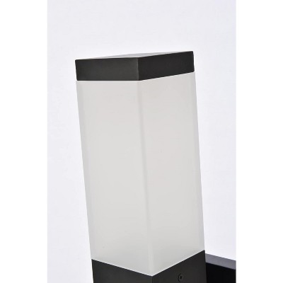 Raine Black Aluminum LED Wall Sconce with Dimmable Light