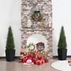 DR.Planzen 4-5FT Artificial Cedar Tree - Faux Indoor/Outdoor Floor Plant with 16" Plastic Planter (3 Color Options) - 3 of 4