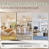 52 Inch Low Profile Ceiling Fans Light Kits with Remote Modern ABS Blades High Speed LED Ceiling Fans for Bedroom Living Room Outdoor Indoor - 2 of 4