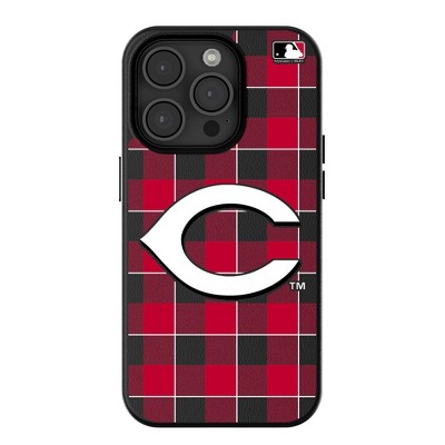 Keyscaper MLB National League Teams Plaid MagSafe Compatible Cell Phone Case for Apple iPhone
