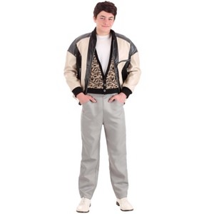 HalloweenCostumes.com L  Men  Adult Ferris Bueller Halloween Costume | 80s Movie Character Costume for Adults, Black/Gray/Brown - 1 of 4