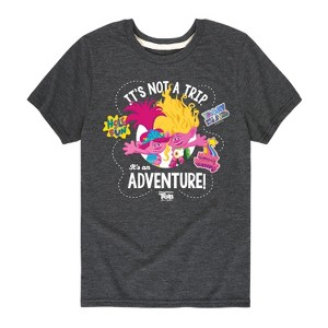 Boys' - Trolls - Not A Trip Adventure Map Poppy and Viva Short Sleeve Graphic T-Shirt - 1 of 4