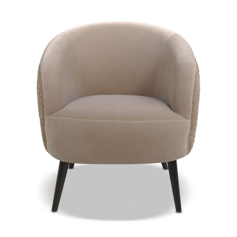 Jennifer Taylor Home London Mid-Century Modern Ruched Barrel Chair, 1 of 6