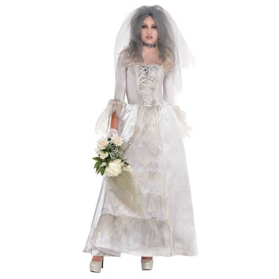 Adult Ghost Bride Halloween Costume One Size