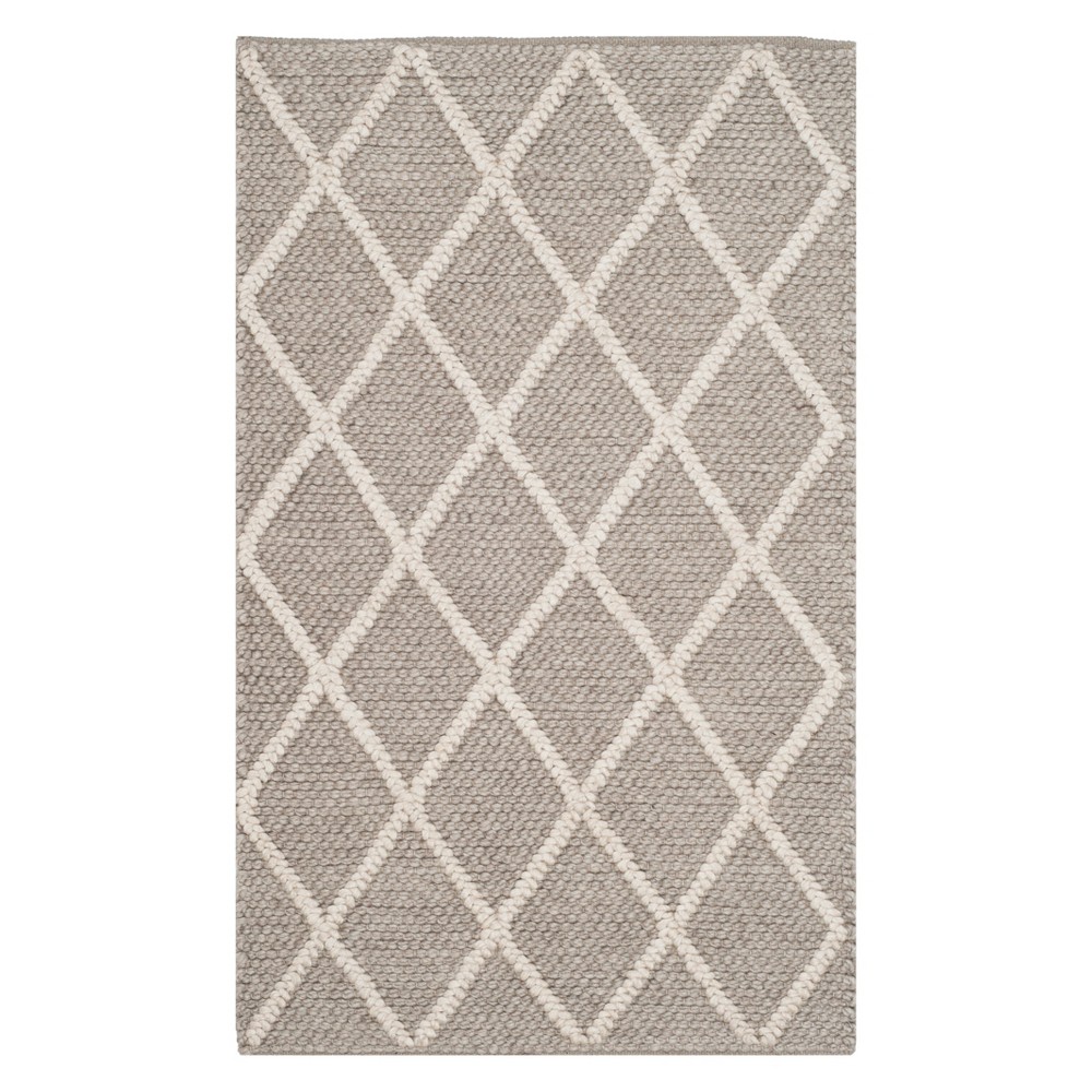 3'x5' Diamond Woven Accent Rug Gray - Safavieh
