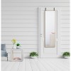 Kiera Grace 12"x48" Over The Door Metallic Full Length Mirror Rose Gold: Modern Rectangle, No Assembly Required - 4 of 4