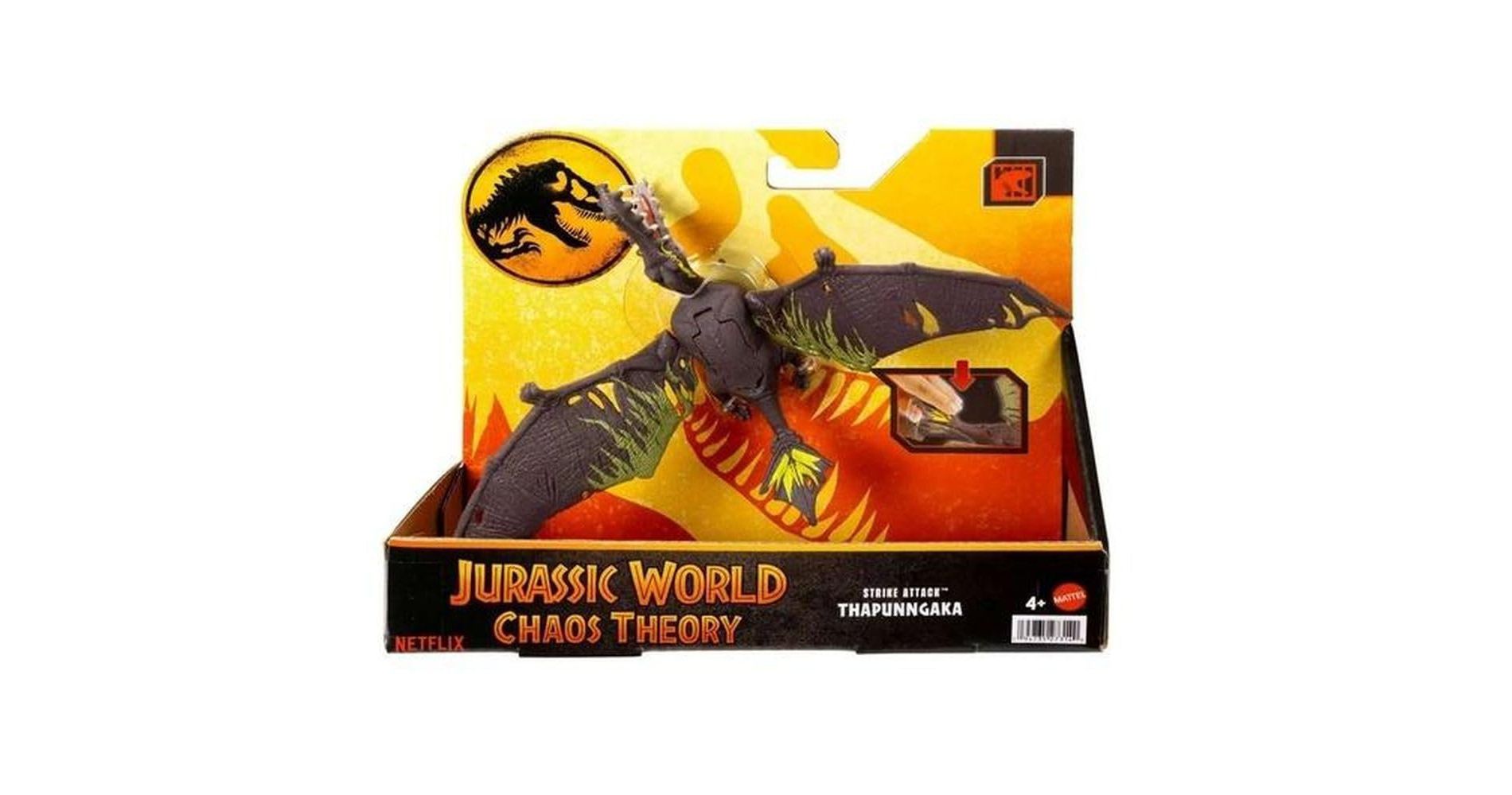 Jurassic World Thapunngaka Shawi Attack Bite Dinosaur Toy – Action Figure with Movable Joints and Bite Attack Feature, Collectible Dinosaur Toy