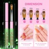 Saviland Kolinsky Acrylic Nail Brush Set: Size 6/8/12/14 Professional Nail Brushes - 4 of 4