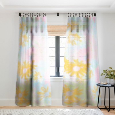 Sunshinecanteen Gentle Flowers Single Panel Sheer Window Curtain Deny   GUEST 6160e040 A172 4489 A706 6b0aeaf1188c