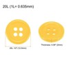 Unique Bargains Sewing Resin Round Flat 4-Hole Replacement Craft Buttons 20 Pcs - 2 of 4