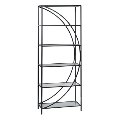 Industrial Iron Wall Shelf Black - Olivia & May